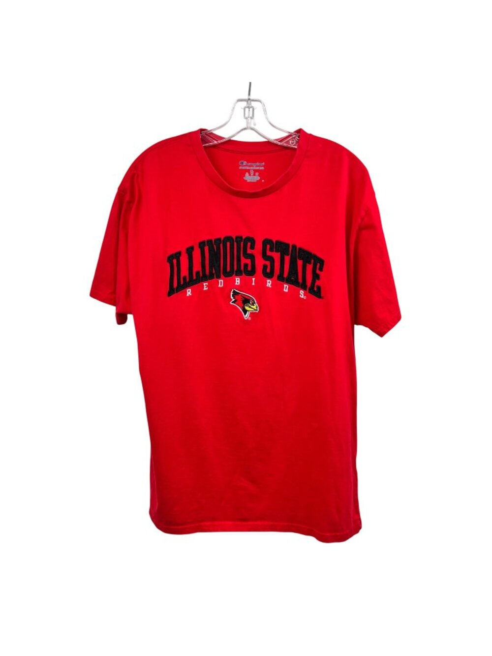 Champion Womens Illinois State T-Shirt Red/Multi Size XL
